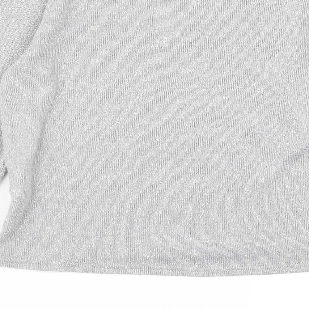 Divided by H&M Womens Silver Pullover Jumper Size XS