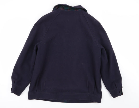 Edinburgh Womens Blue Overcoat Coat Size 14