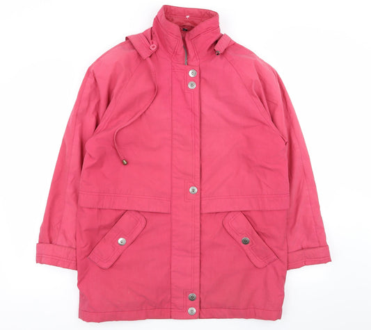 Womens UK Size S telemac Pink Overcoat