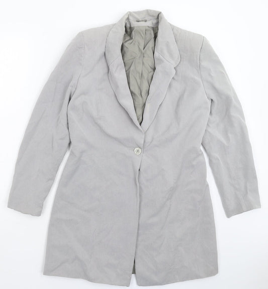 Womens UK Size 12 Debenhams Regular Grey Suit Jacket