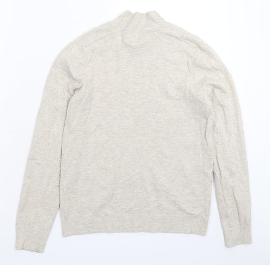 Womens UK Size S Mango Grey Pullover Jumper