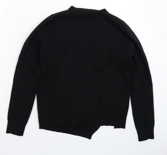 Preworn Womens Black Knit Pullover Jumper Size 12