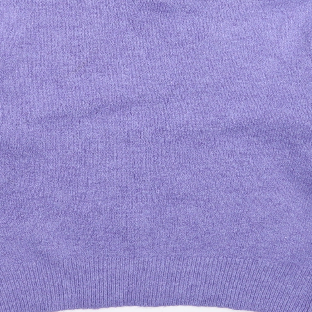 Womens UK Size M New Look Purple Pullover Jumper