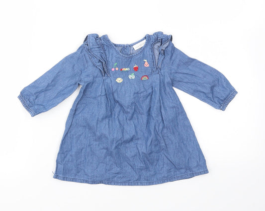 NEXT Girls Blue Fit & Flare Size 3-6 Months