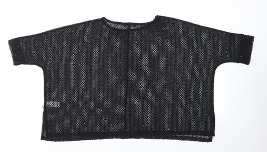Womens UK Size 8 NEXT Black Basic T-Shirt