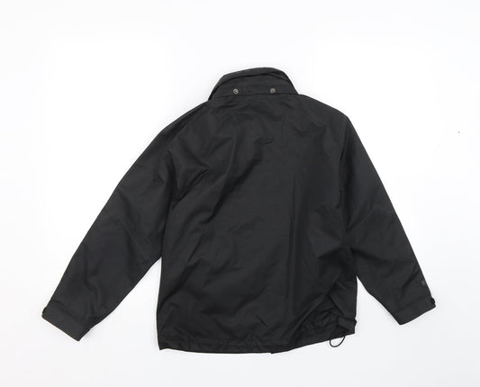 McKINLEY Boys Black Rain Coat Coat Size 10 Years