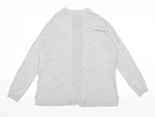 Womens UK Size 14 M&Co Grey Cardigan Jumper