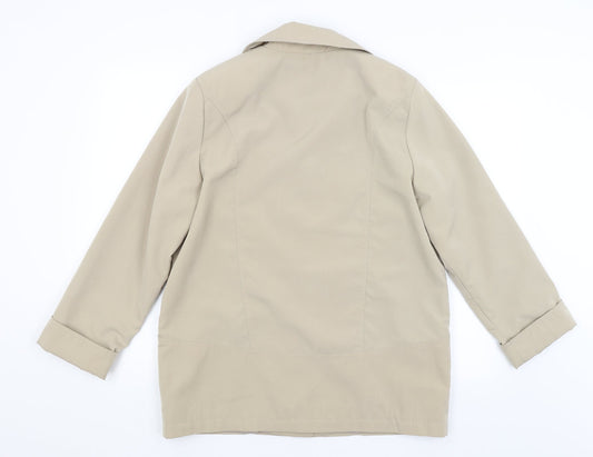 Womens UK Size 12 EWM Beige Overcoat