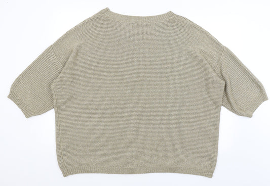Changes Womens Green Pullover Jumper Size 32