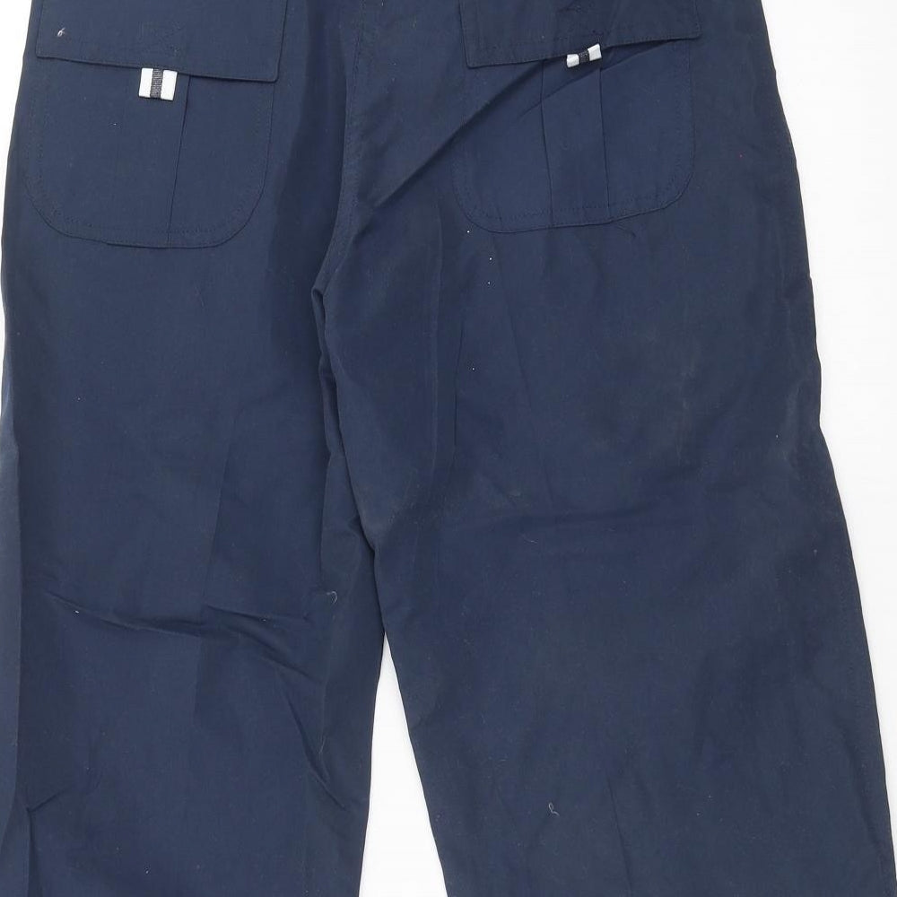 Authentic Womens Blue Cropped Trousers Size 10 L20 in