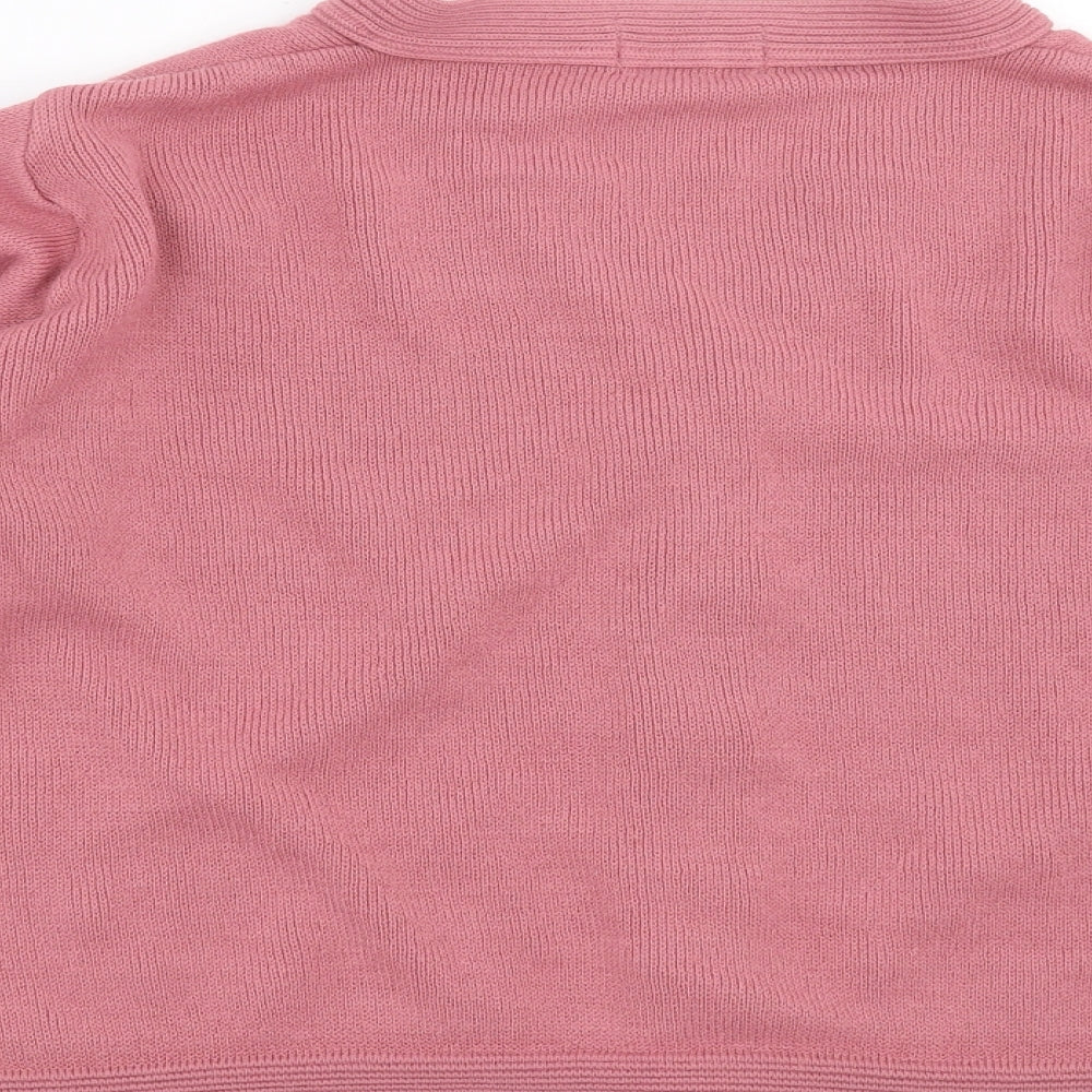 Womens UK Size S Care Pink Cardigan Jumper