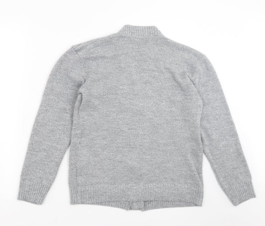 Womens UK Size S Choice Collection Grey Cardigan Jumper