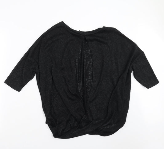 Womens UK Size 12 River Island Black Pullover Jumper