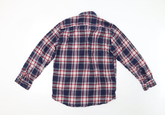 Amazon Mens Red Check   Button-Up Size M