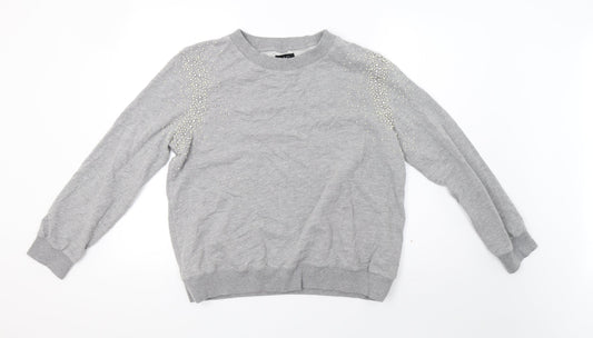 A&G Womens Grey Pullover Sweatshirt Size 16