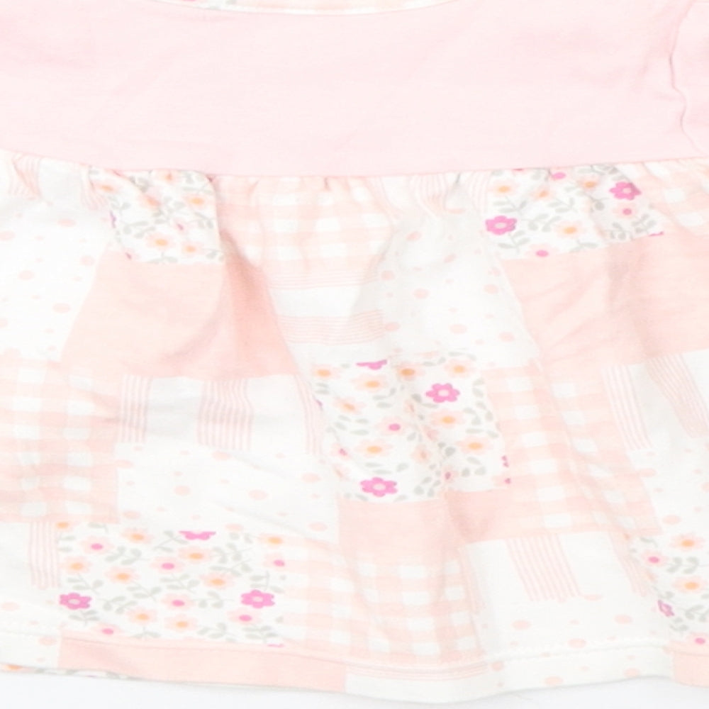 Marks and Spencer Girls Pink Check A-Line Size 3-6 Months