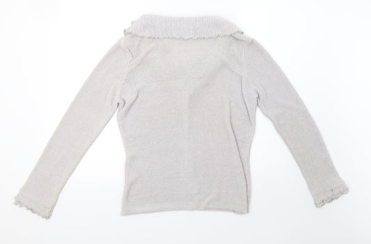 Womens UK Size M Marks and Spencer Grey Cardigan Jumper