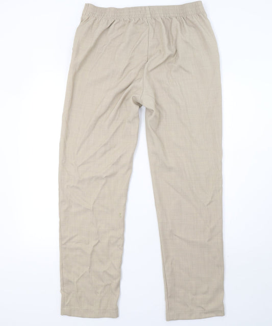 Marks and Spencer Womens Beige Trousers Size 14 L32 in