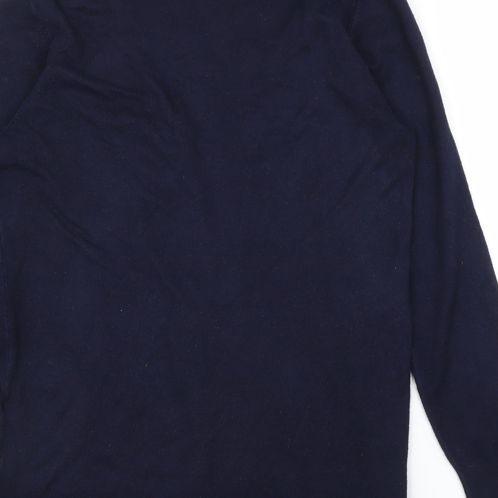 Womens UK Size 14 Papaya Blue Cardigan Jumper