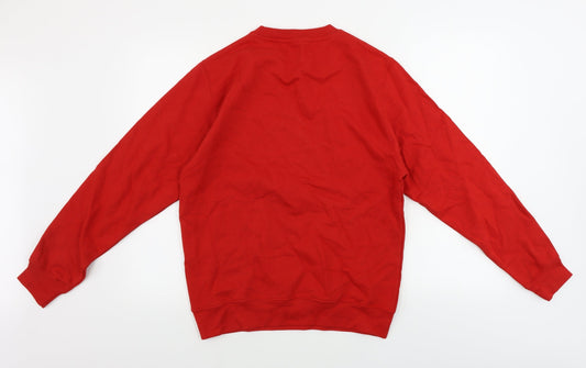 AWD Womens Red Pullover Jumper Size S