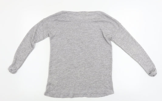 H&M Girls Grey Pullover Jumper Size 10-11 Years