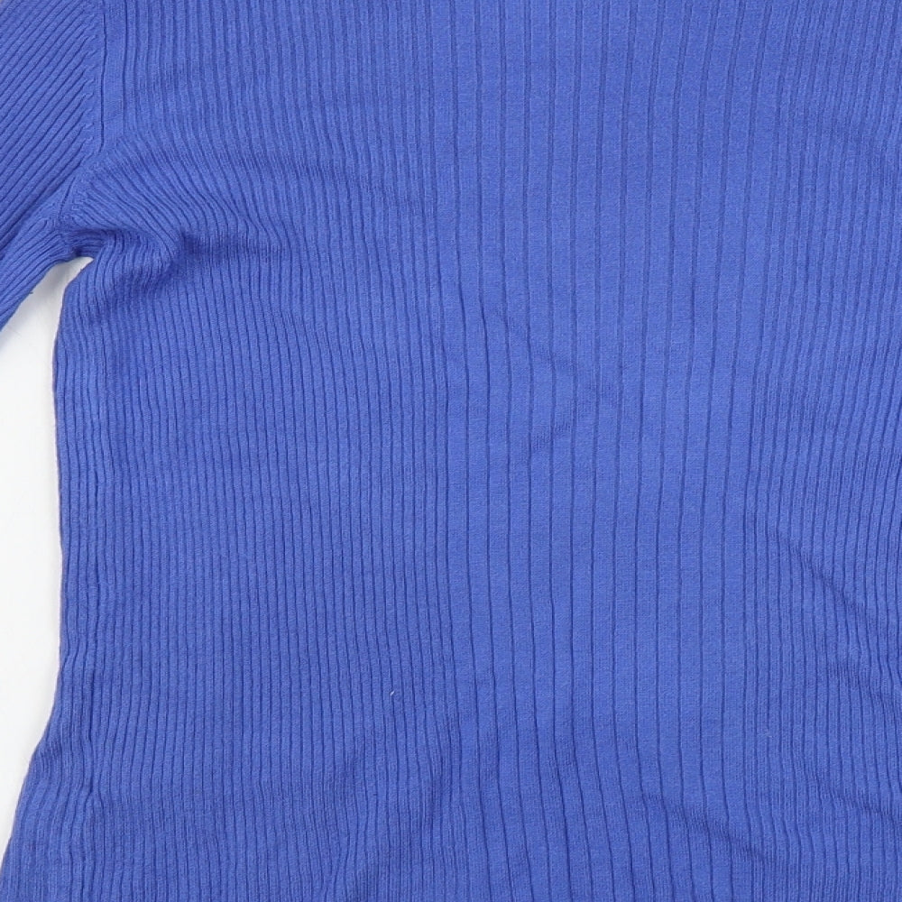 Womens UK Size 10 Marks and Spencer Blue Pullover Jumper