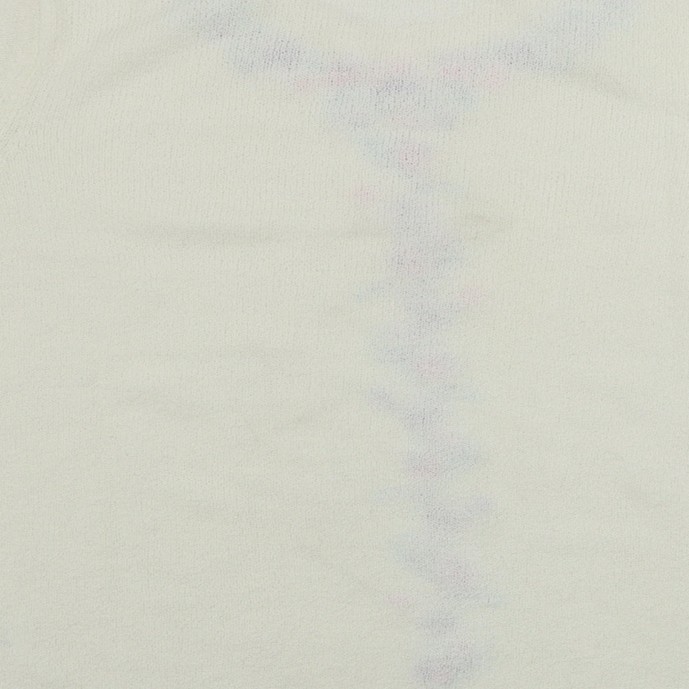 Littlewoods Womens Beige Floral Pullover Jumper Size 10