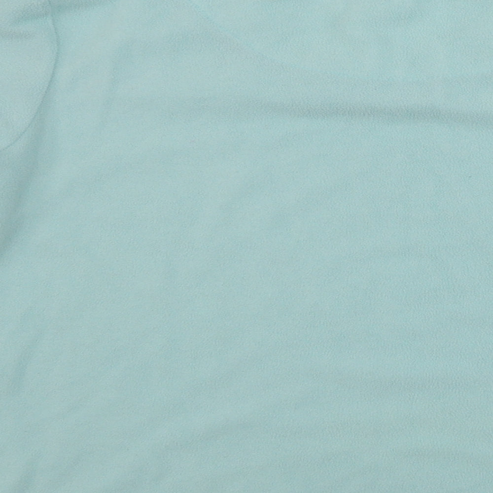 Womens UK Size 12 F&F Blue Henley Jumper