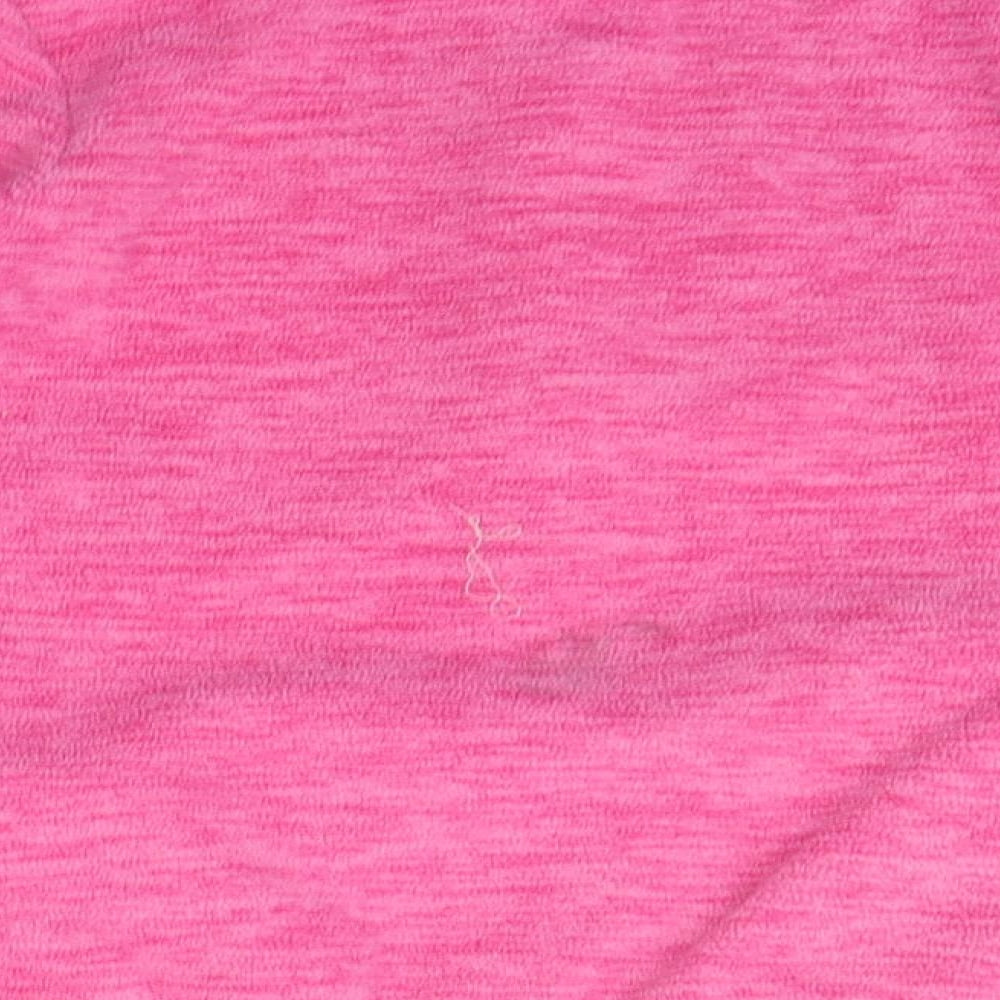 Brand and care label for Tu girls’ pink jacket coat, size 8, years - washable mark