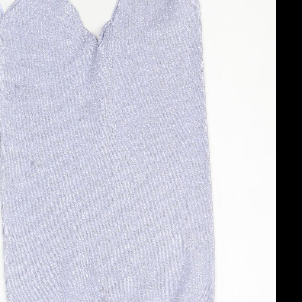 George Womens Blue Basic Tank Size 12