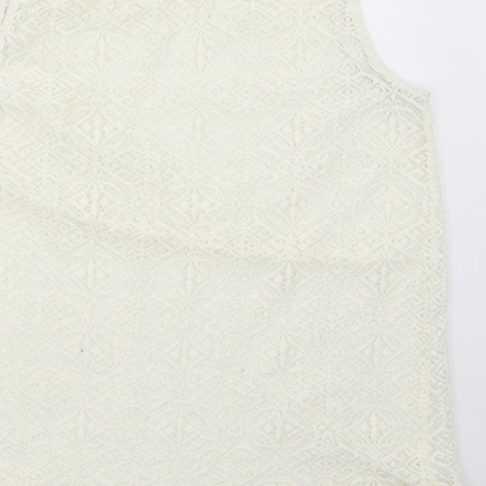 Womens UK Size 12 TU Ivory Basic Blouse