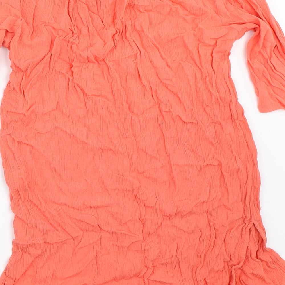 Womens UK Size S New Look Pink Basic Blouse
