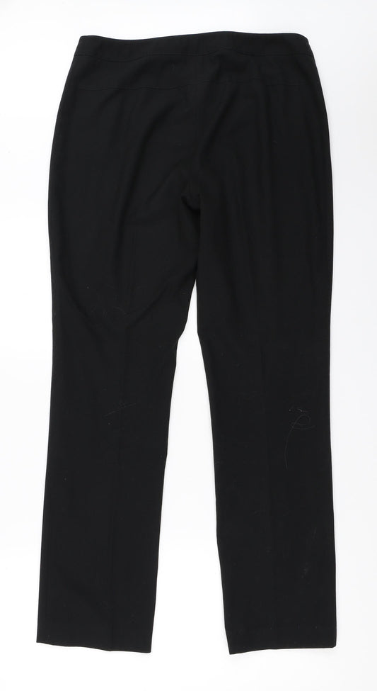 Paraphrase Womens Black Trousers Size 12 L31 in