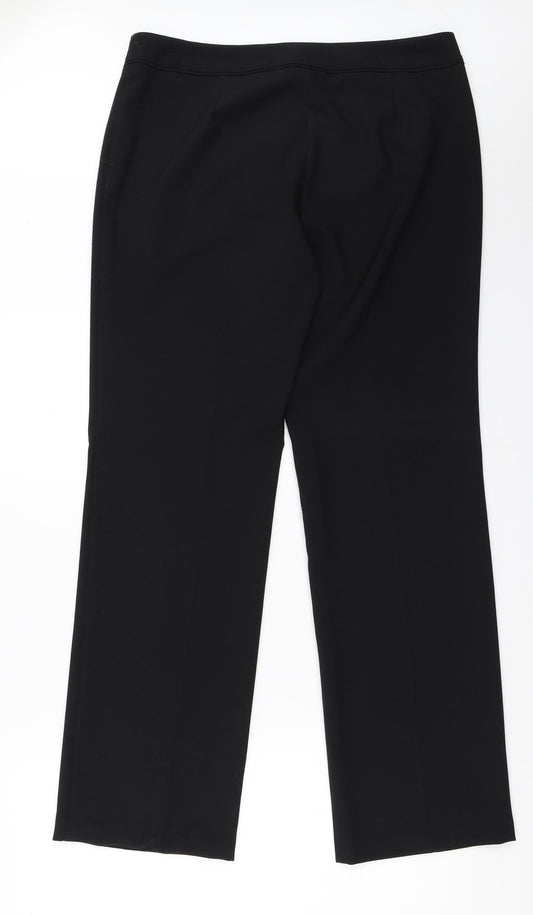 F&F Womens Black Trousers Size 12 L31 in
