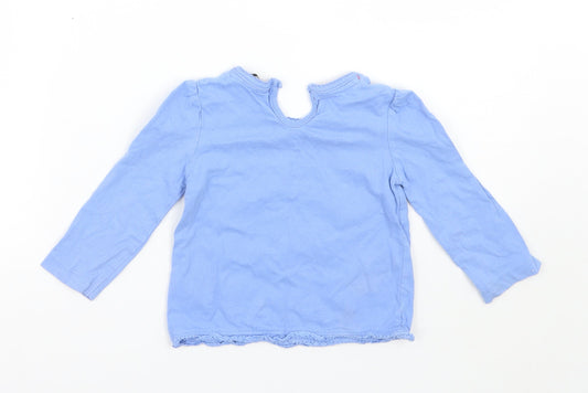 George Girls Purple Basic T-Shirt Size 12-18 Months