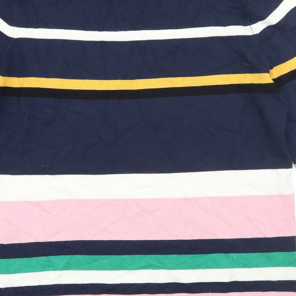 F&F Womens Blue Striped Pullover Jumper Size 6