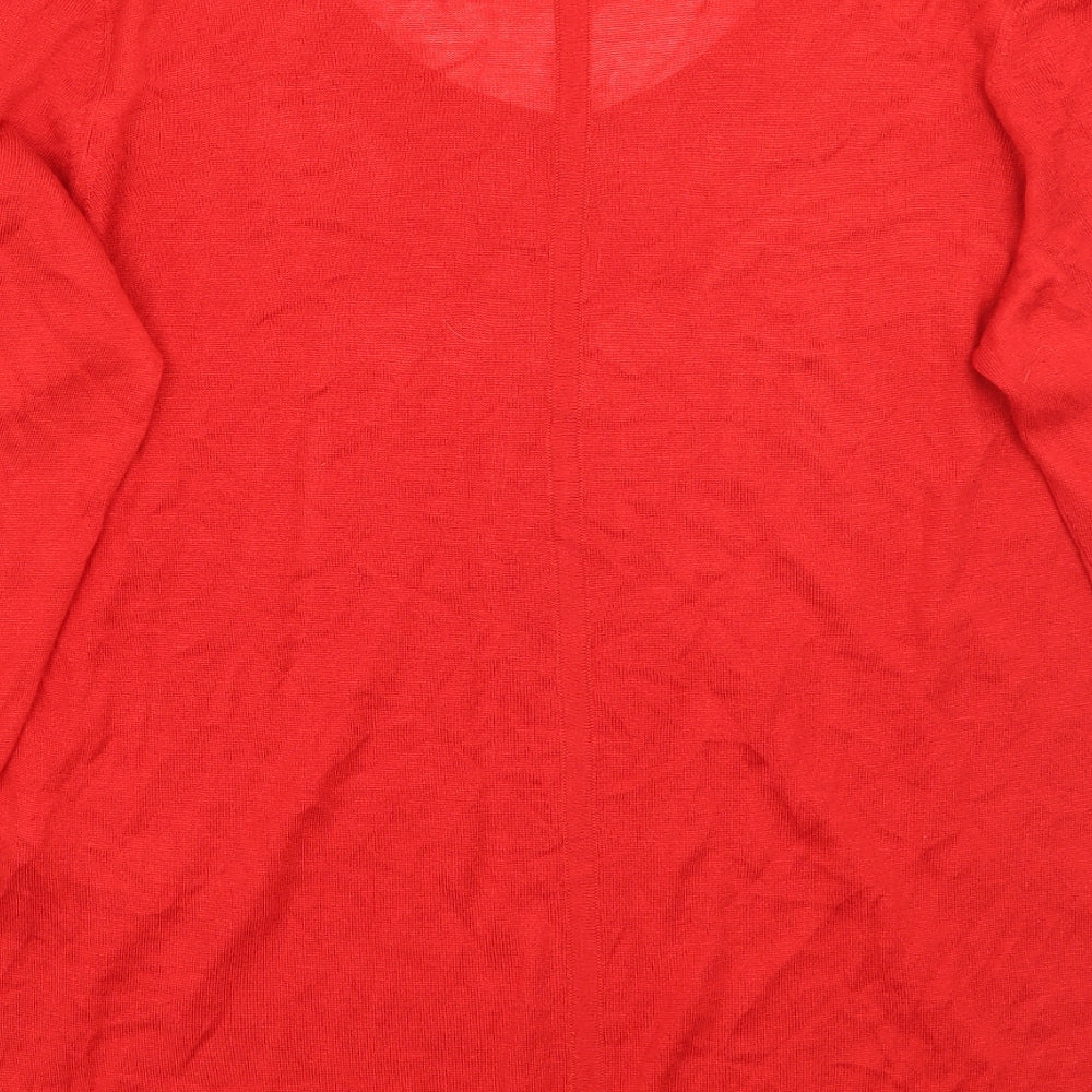 Womens UK Size 12 NEXT Red Pullover Jumper