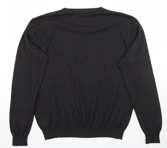 Premier man Mens Black Pullover Jumper Size L