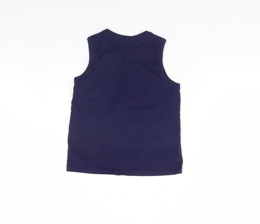 TU Boys Blue Basic Tank Size 5 Years