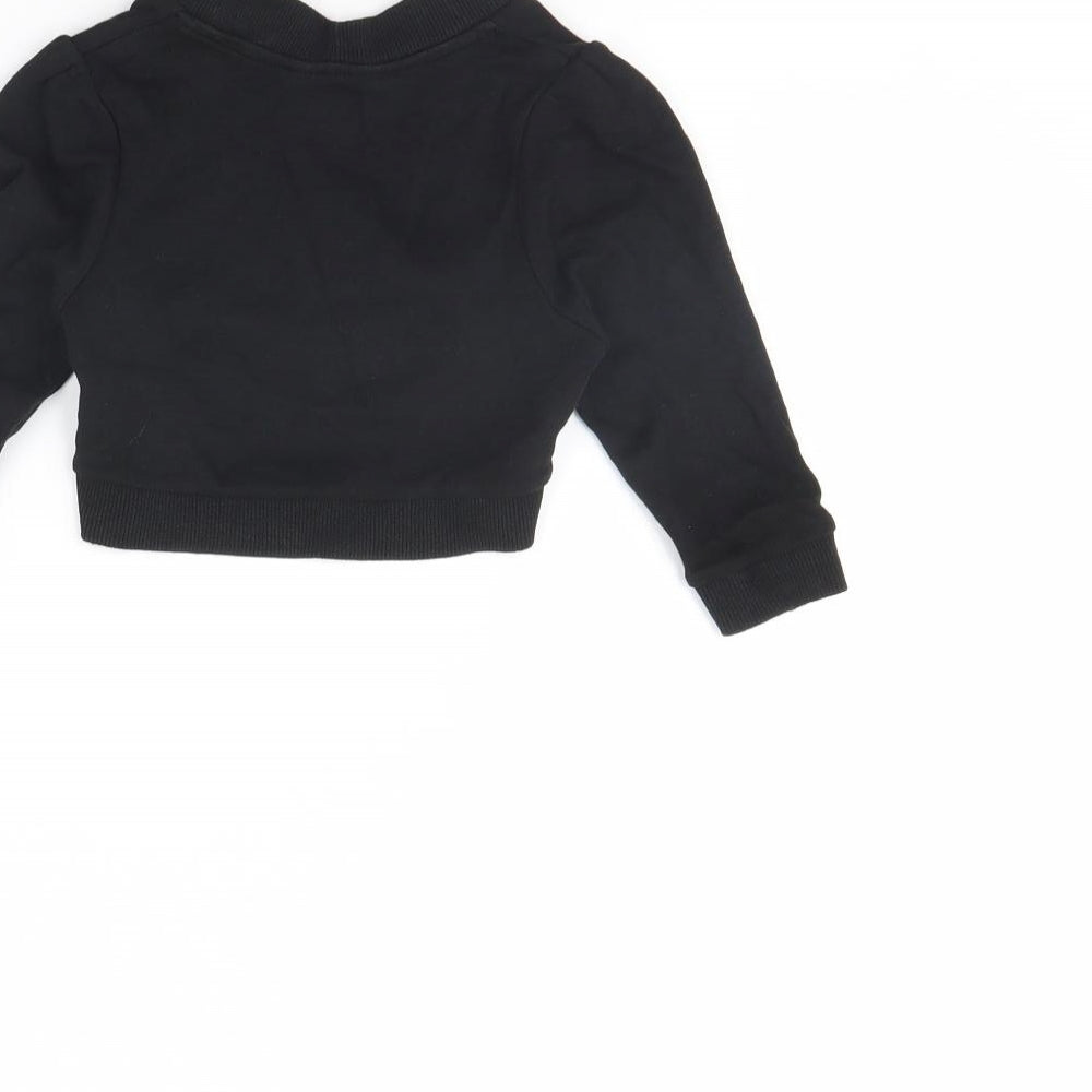 Girl 2 Girl Girls Black Cardigan Jumper Size 5 Years