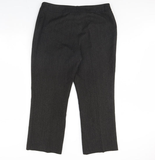 Womens UK Size 16 Klass Regular Fit Dress Pants Grey Trousers