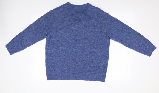 H&M Mens Blue Pullover Jumper Size S
