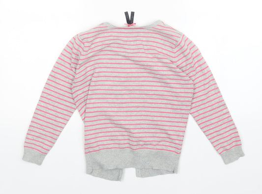 atmosph Womens Multicoloured Striped Cardigan Jumper Size 8