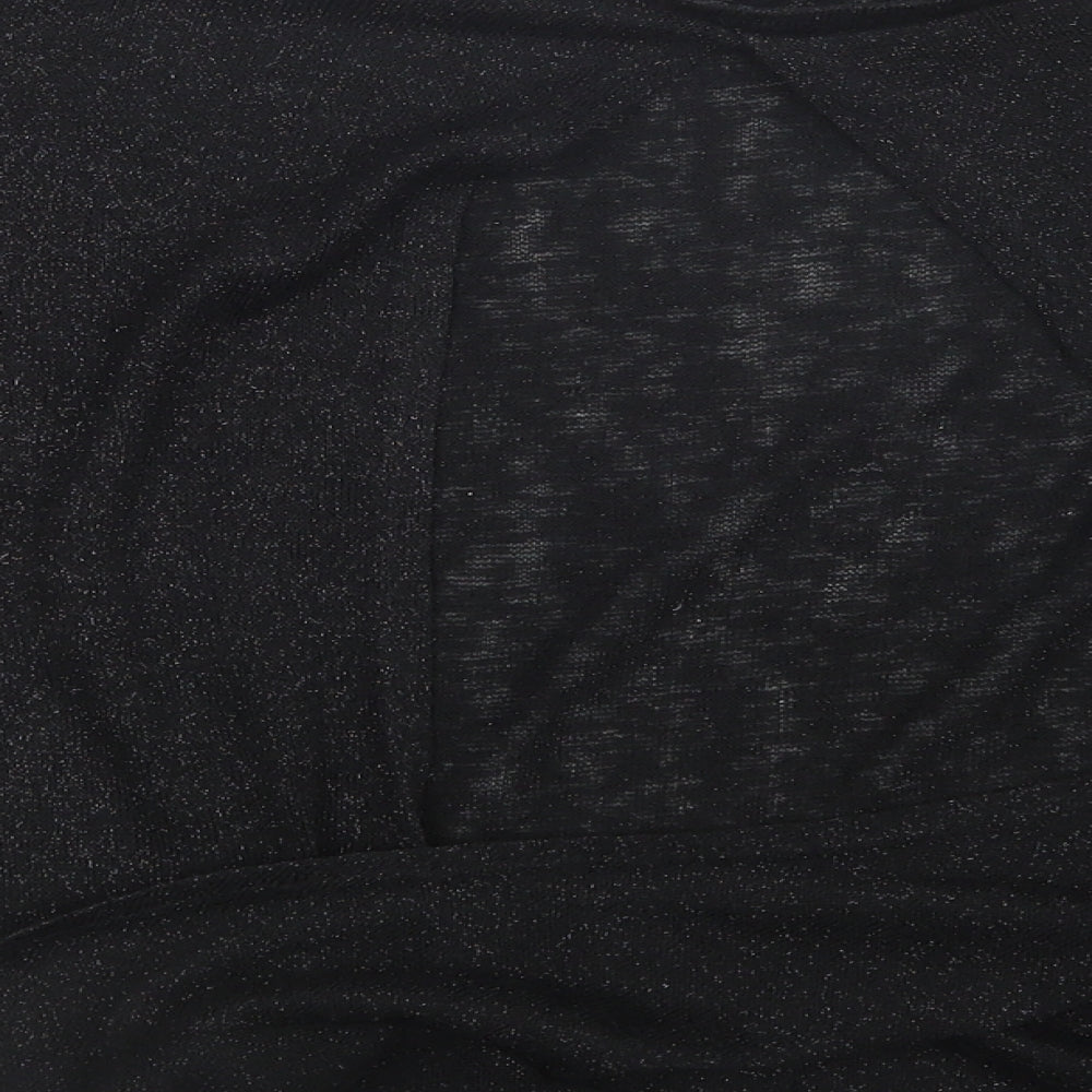 Womens UK Size 6 River Island Black Basic Blouse