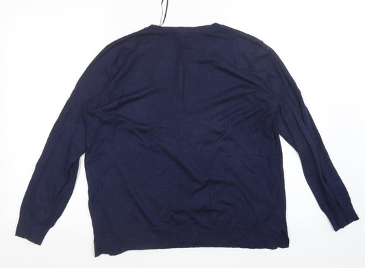 George Womens Blue Pullover Jumper Size 14