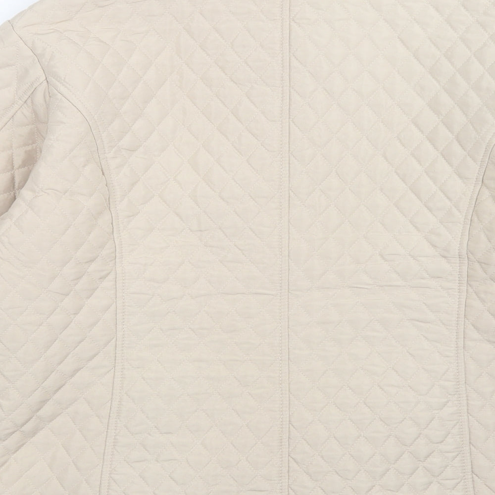 Womens UK Size M casamia Beige Quilted Coat