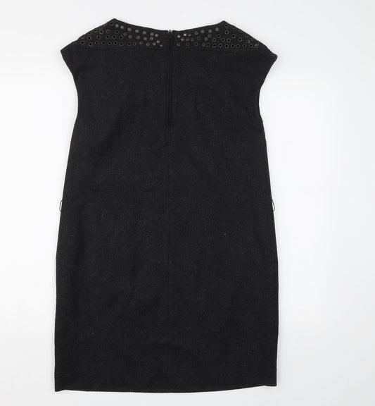 MNG Womens Grey Pencil Dress Size S
