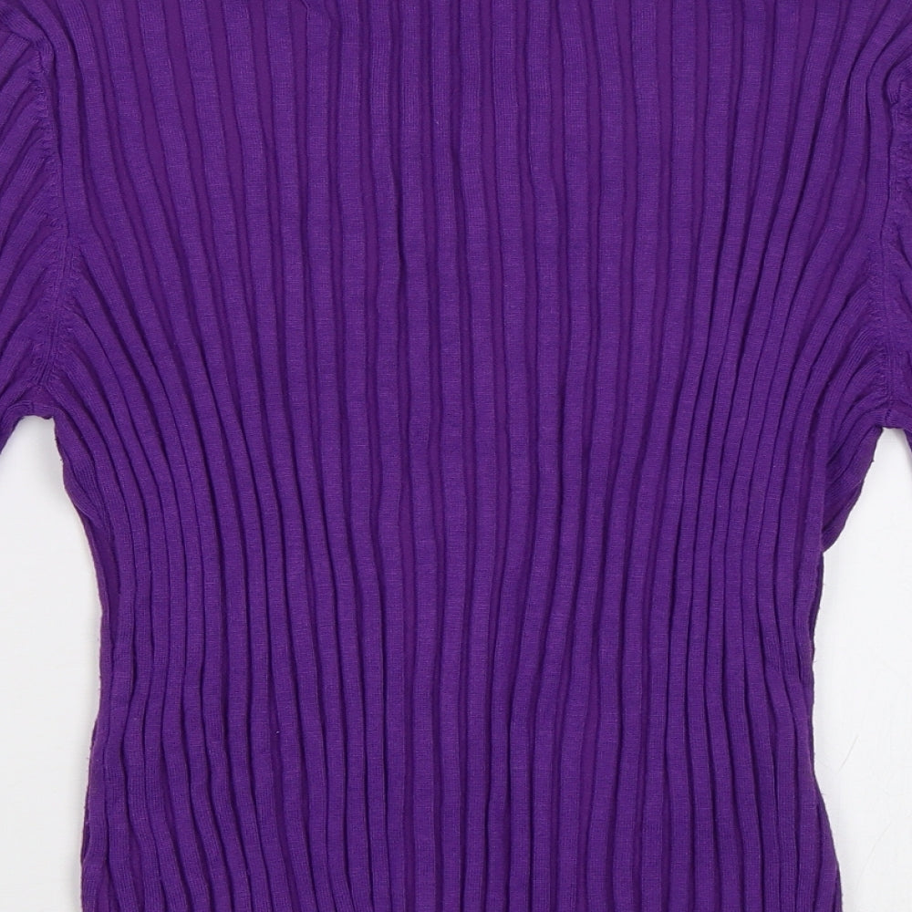 Precis Womens Purple Cardigan Jumper Size L