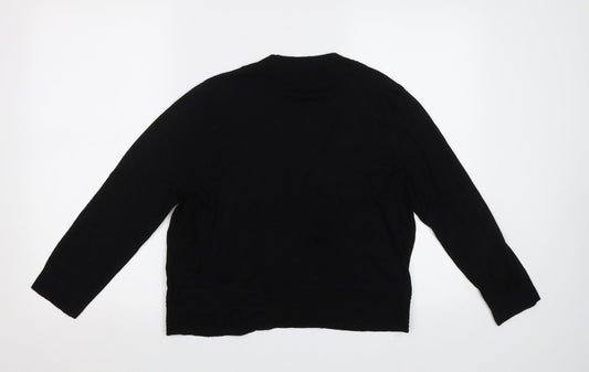 Womens UK Size 14 BHS Black Cardigan Jumper