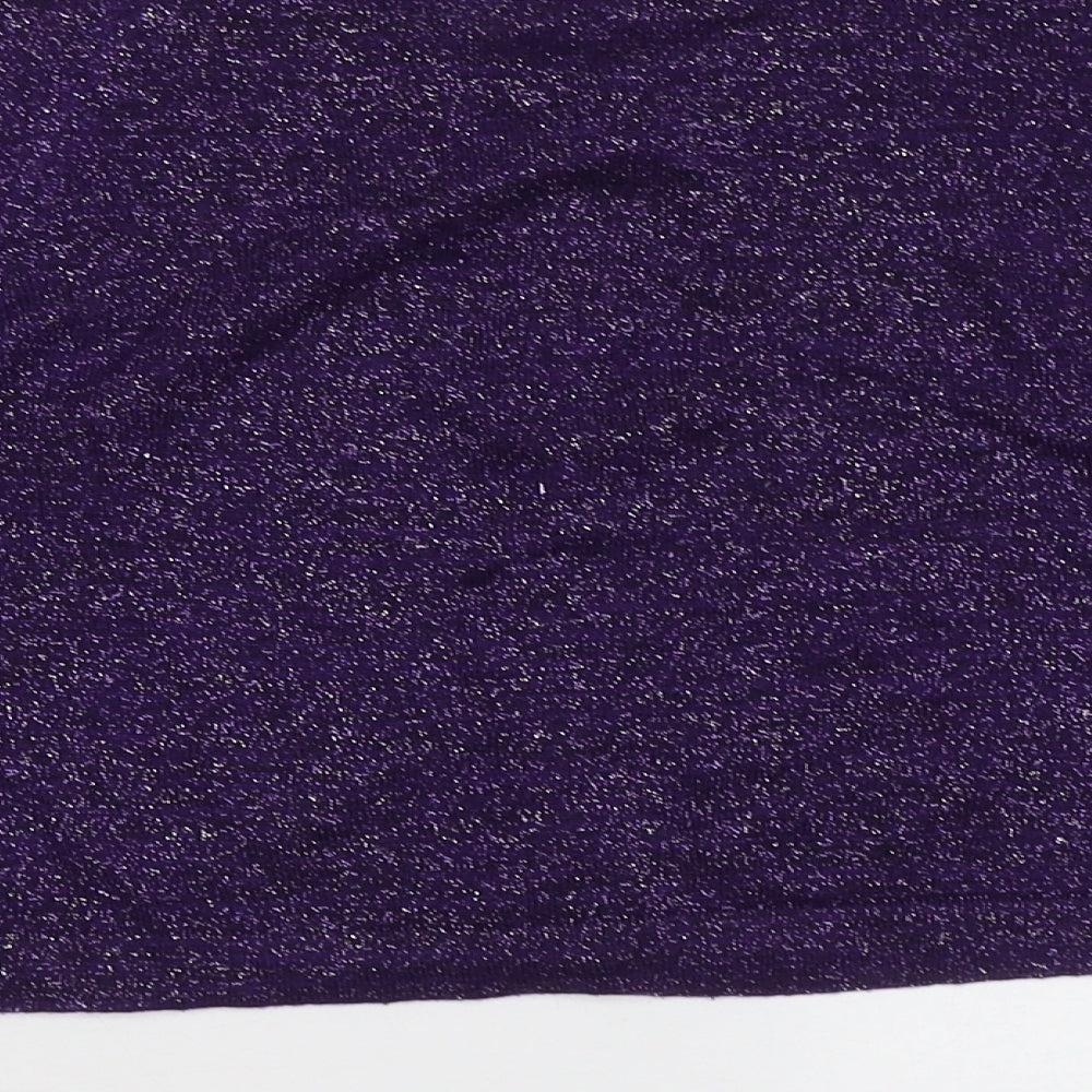 Matthew Williamson Girls Purple Cardigan Jumper Size 11 Years